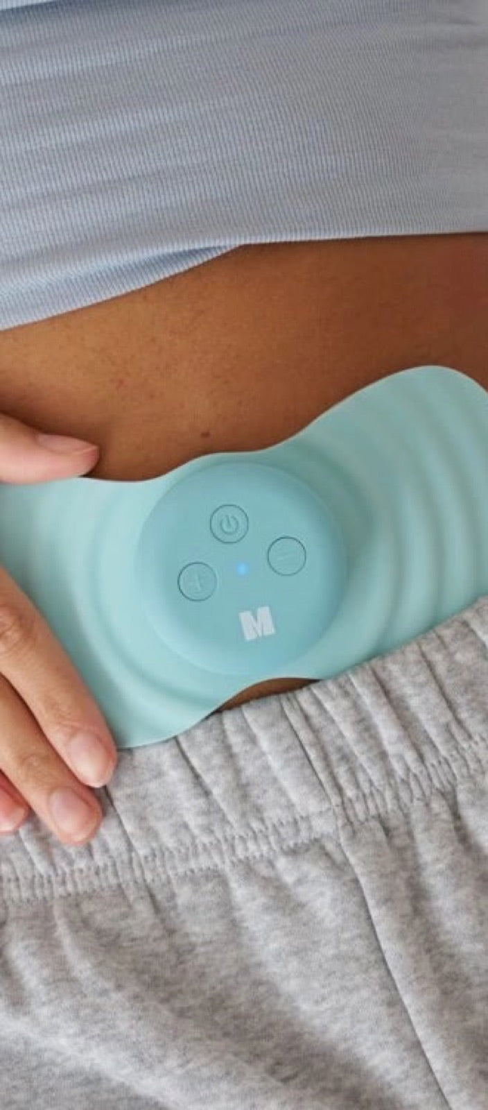 Myoovi 2.0 worn on the belly